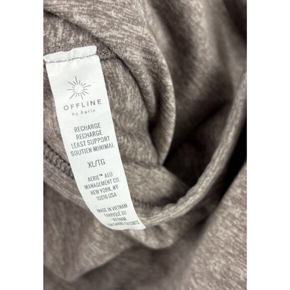 Offline By Aerie Womens Crop Top Brown Tie Dye Sleeveless Straight Stretch XL - Picture 6 of 7